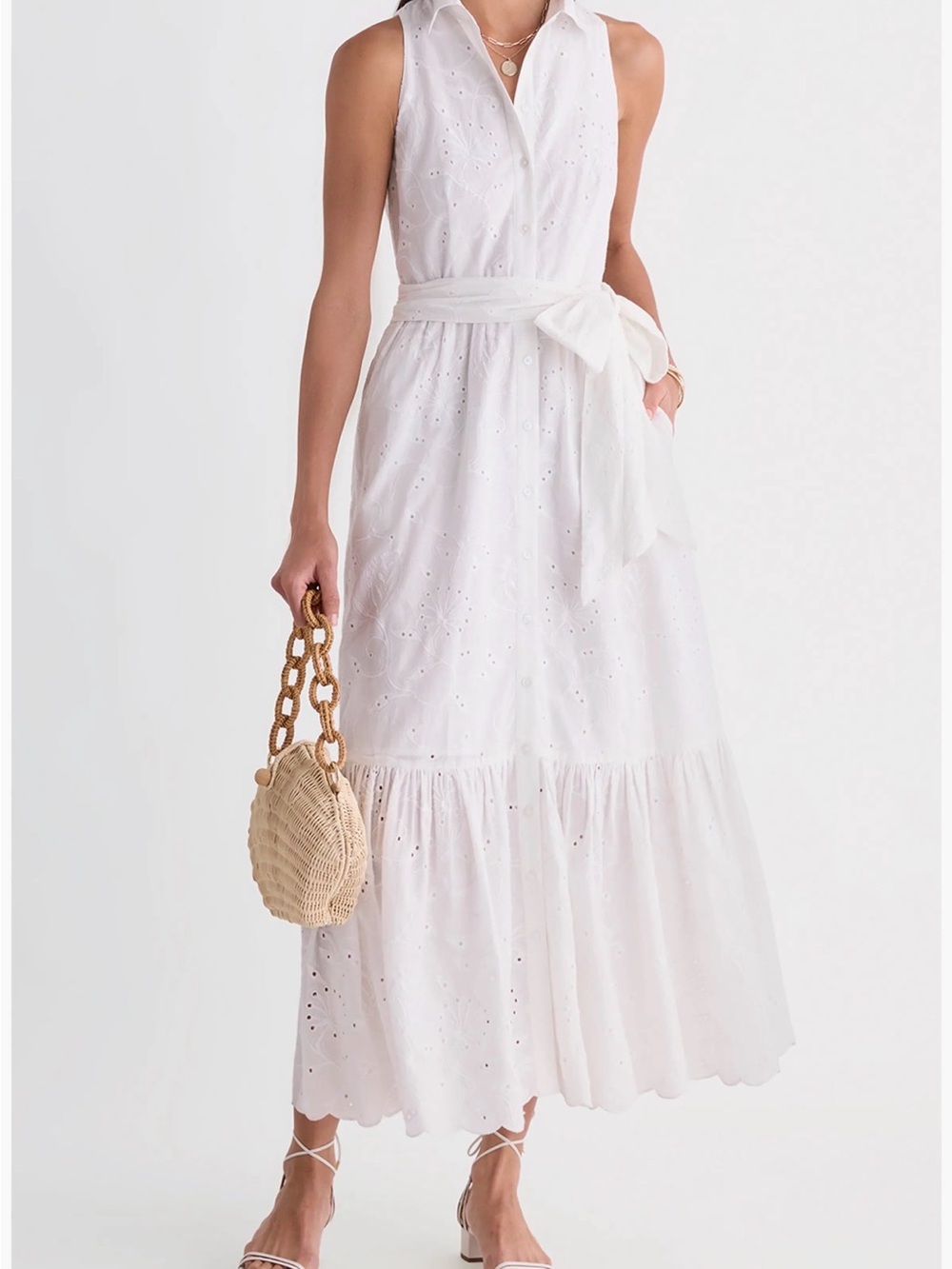 Vineyard Vines WhiteVanessa
Eyelet Embroidered Shirt Maxi
Dress Sz 6 NWT resort